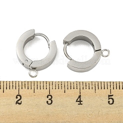 Tarnish Resistant 304 Stainless Steel Hoop Earring Findings&nbsp;STAS-A091-02P