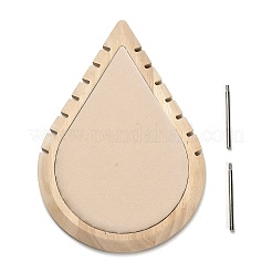 Teardrop Wood Jewelry Necklace Organizer Display Stands&nbsp;ODIS-B001-02