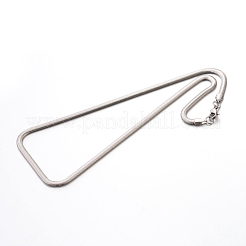 Tarnish Resistant 304 Stainless Steel Snake Chain Necklaces&nbsp;STAS-M174-006P