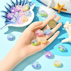 20Pcs Transparent Resin & Imitation Pearl Cabochons&nbsp;CRES-YW0001-48