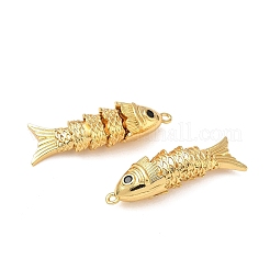 Brass Micro Pave Cubic Zirconia Pendants&nbsp;KK-H526-01C-G