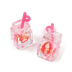 Imitation Drink Epoxy Resin Pendants&nbsp;LS-CRES-XCP0001-34