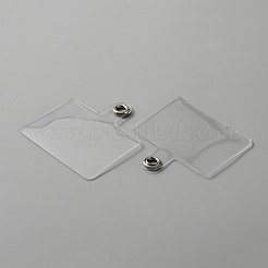 Rectangle PVC Plastic Cell Phone Lanyard Tether Tab&nbsp;AJEW-WH0248-270B