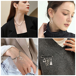 12Pcs 6 Styles Brass Pendants&nbsp;FIND-TA0008-88P