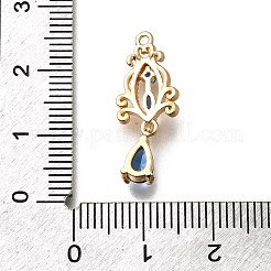 Brass Micro Pave Cubic Zirconia Pendants&nbsp;X-KK-K378-65G-02