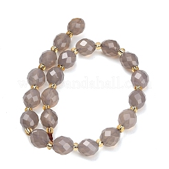 Natural Grey Agate Beads Strands&nbsp;GG-CBA4A3B-A02