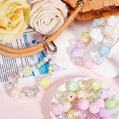 48Pcs 12 Styles UV Plating Acrylic Beads&nbsp;OACR-SC0002-19