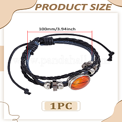 1Pc Sport Theme Cowhide Multi-strabd Bracelets&nbsp;BJEW-LP0003-50B