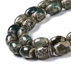 Tibetan Style dZi Beads Strands&nbsp;TDZI-E005-01I