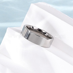 201 Stainless Steel Wide Band Finger Rings&nbsp;RJEW-K252-02C-P