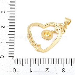 Football Brass Micro Pave Cubic Zirconia Pendants&nbsp;KK-A297-09C-G