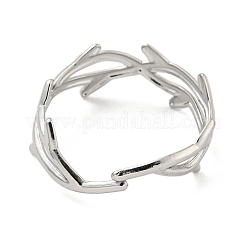Non-Tarnish 304 Stainless Steel Open Cuff Rings&nbsp;RJEW-K245-92P