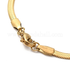 Ion Plating(IP) 304 Stainless Steel Herringbone Chain Necklace for Men Women&nbsp;NJEW-E076-04B-G