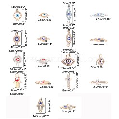 Alloy Rhinestone Links connectors&nbsp;ALRI-PH0001-13