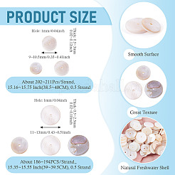 1 Strand 2 Styles Natural Freshwater Shell Beads Strands&nbsp;SHEL-TA0001-43
