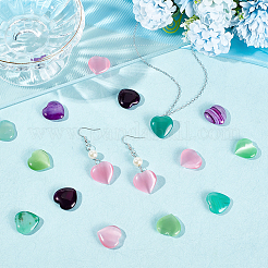 20pcs 4 style Natural Gemstone & Cat Eye Home Display Decorations&nbsp;DJEW-OC0001-36