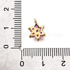 Brass Micro Pave Cubic Zirconia Pendants&nbsp;KK-D356-01A-G