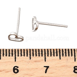925 Sterling Silver Hollow Heart Stud Earrings&nbsp;EJEW-Q030-01P