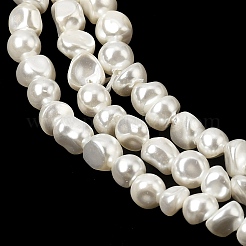 Electroplated Shell Pearl Beads Strands&nbsp;BSHE-B008-06A