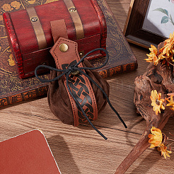 2Pcs Half Round PU Leather Viking Wallets&nbsp;AJEW-CL0003-66