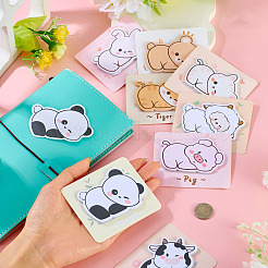 24Pcs 8 Styles Cute Animal Paper Memo Notepads&nbsp;DIY-TA0014-09