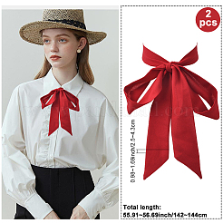 2Pcs Chiffon Ties for Women&nbsp;AJEW-SP0003-52B