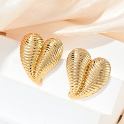 Heart 304 Stainless Steel Stud Earrings&nbsp;EJEW-L287-071G