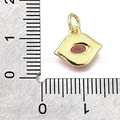 Brass Enamel Charms&nbsp;KK-V007-39G