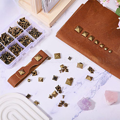 168 Sets 7 Styles Alloy Rivets Nails Set&nbsp;FIND-CA0010-77AB