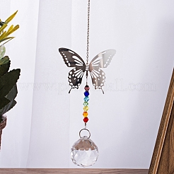 Crystals Chandelier Suncatchers Prisms Chakra Hanging Pendant&nbsp;AJEW-I040-18P