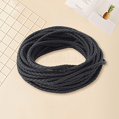 10M Round Imitation Leather Braided Cord&nbsp;WL-GF0001-32A-05