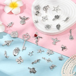 30Pcs 30 Styles Tibetan Style Alloy Pendants&nbsp;FIND-YW0006-86