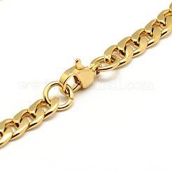 304 Stainless Steel Curb Chain/Twisted Chain Bracelet Making&nbsp;STAS-A028-N121G