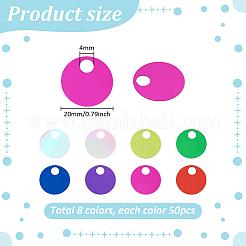 400Pcs 8 Colors PVC Pendants&nbsp;FIND-PH0059-61A