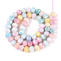 Anti-Tarnish Electroplate Glass Beads Strands&nbsp;GLAA-N029-8mm-01