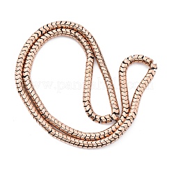 Electroplated Non-magnetic Hematite Beads Strands&nbsp;G-P571-E01-01
