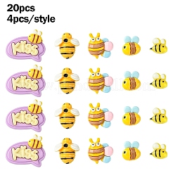 20Pcs 5 Styles Opaque Resin Decoden Cabochons&nbsp;CRES-YW0002-18