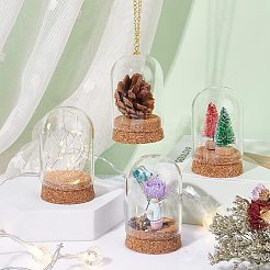 4 Sets High Borosilicate Glass Dome Cover&nbsp;DJEW-NB0001-15