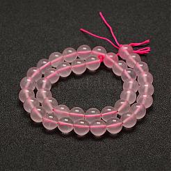 Natural Rose Quartz Beads Strands&nbsp;G-E375-8mm-01