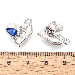 Alloy Rhinestone Pendants&nbsp;FIND-N008-10P