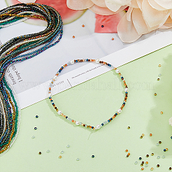 19 Strands 19 Colors Electroplate Glass Beads Strands&nbsp;STAS-FH0001-22
