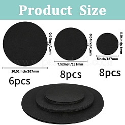 22Pcs 3 Styles Felt Anti-Slip Pad&nbsp;DIY-GF0011-30C