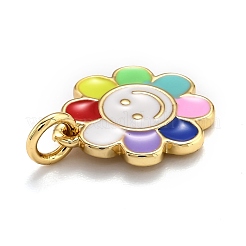 Brass Enamel Charms&nbsp;KK-O135-01B