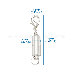 Brass Magnetic Clasps Converter&nbsp;KK-TAC0001-01S