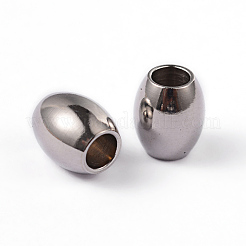 Tarnish Resistant Barrel 202 Stainless Steel Spacer Beads&nbsp;X-STAS-L176-03P