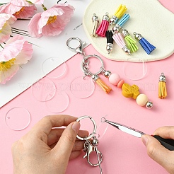 DIY Alloy Bar Beadable Keychain Making Kits&nbsp;DIY-YW0008-76