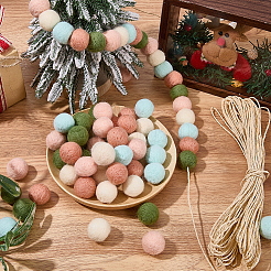 80Pcs Wool Felt Balls&nbsp;DIY-SC0034-05A