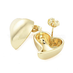 Brass Stud Earrings for Women&nbsp;EJEW-D088-04G