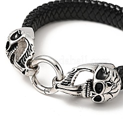 PU Imitation Leather Braided Cord Bracelet&nbsp;BJEW-E009-10AS