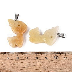 Natural Topaz Jade Pendants&nbsp;G-T144-11C